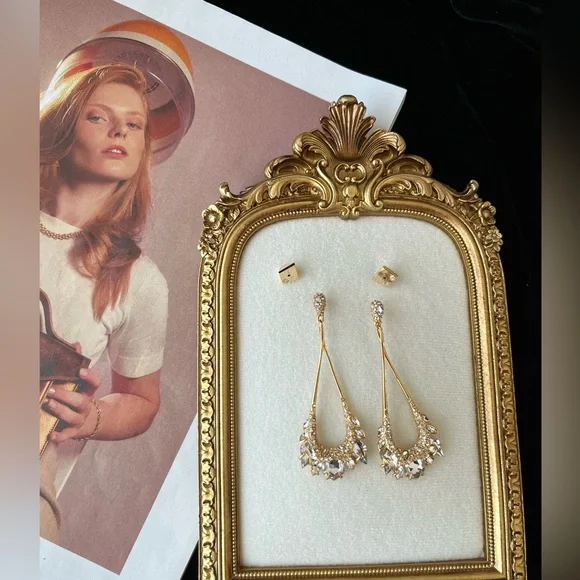 🎁 ALEXIS BITTAR – Miss Havisham Jagged Diamond earrings🆕 FINAL PRICE-last 1 - Picture 9 of 10